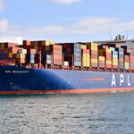 Buque portacontenedores que ilustra el crecimiento de las exportaciones estatales de México