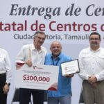 Américo Villarreal entrega certificados y apoyos a centros de rehabilitación de adicciones en Tamaulipas.