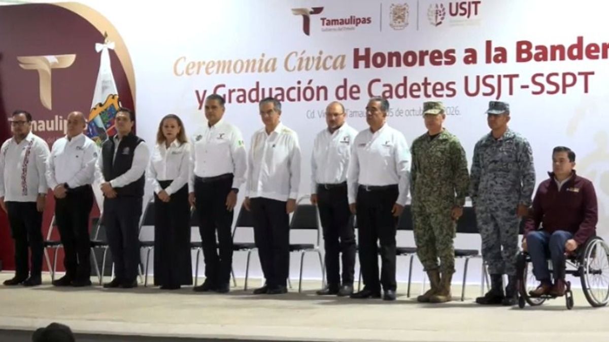 Ceremonia de graduación de nuevos elementos de la Guardia Estatal de Tamaulipas