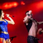 Kenia Os canta en el Recinto Ferial de Playa del Carmen durante el concierto del 28 de julio de 2026.