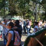 Visitantes en el Complejo Cultural Los Pinos, en Ciudad de México