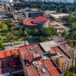 Vista aérea horizontal del Centro Médico Nacional Siglo XXI del IMSS en Ciudad de México