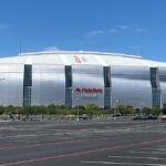 Exterior del State Farm Stadium en Glendale, sede del partido México vs Estados Unidos