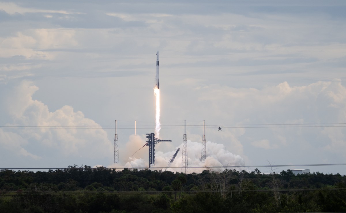 Cohete Falcon 9 con la cápsula Dragon de Crew-13 despega rumbo a la Estación Espacial Internacional