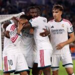 Remontada del Real Madrid hunde a Roma en siete minutos Jugadores del Real Madrid celebran la remontada 4-3 ante Roma