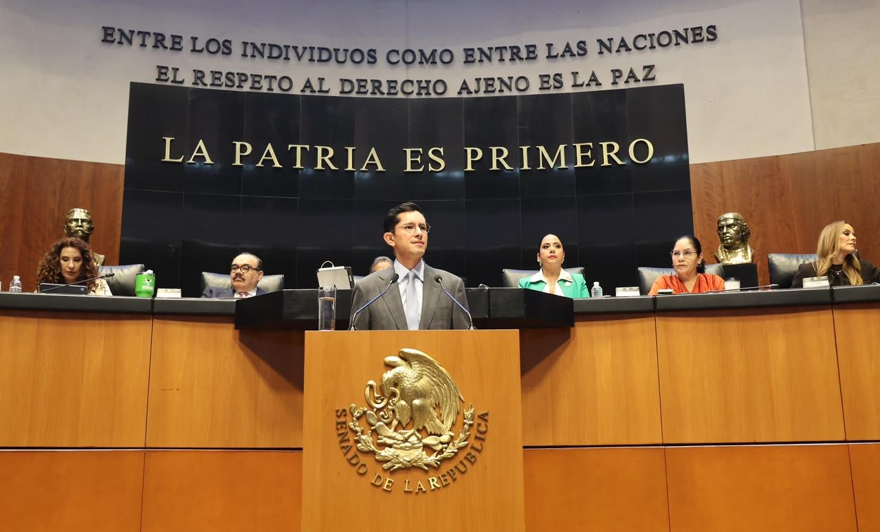 Roberto Velasco comparece ante el pleno del Senado de la República