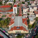 Vista aérea del Centro Médico Nacional Siglo XXI del IMSS en Ciudad de México