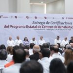 Tamaulipas certifica 41 centros de rehabilitación en 2026 Autoridades de Tamaulipas durante la entrega de certificaciones a centros de rehabilitación de adicciones