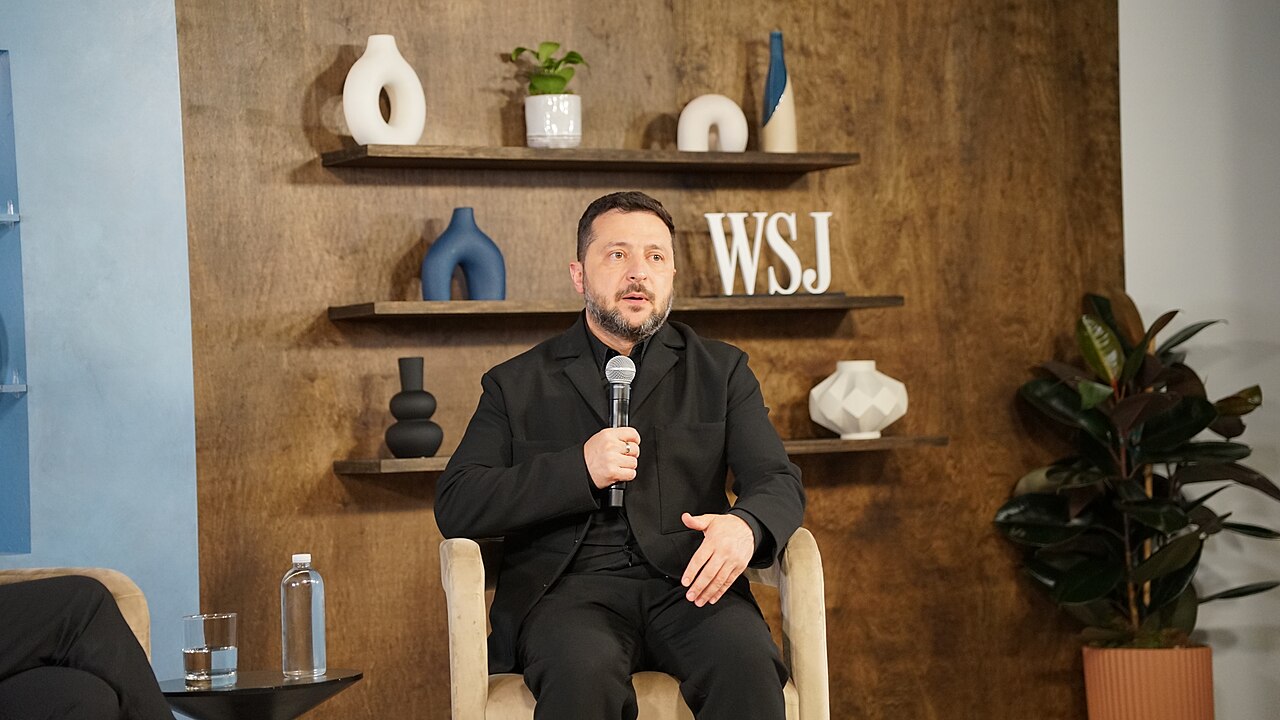 Volodímir Zelenski durante una entrevista en Nueva York en septiembre de 2026